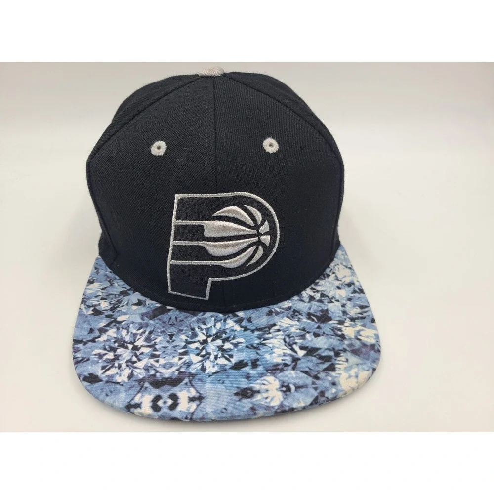 Indiana Pacers Adidas Wool Snapback‎ Hat Cap Men Women NBA Basketball Black Blue